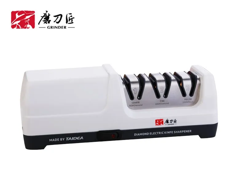 Afilador de cuchillos eléctrico de 3 etapas
